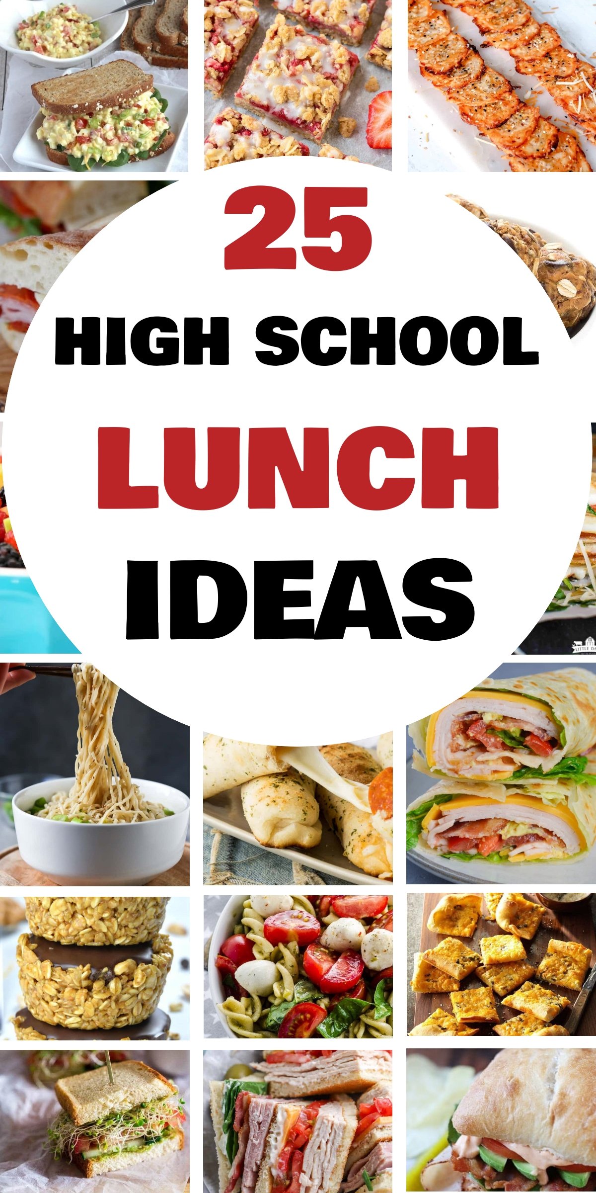 25 Easy High School Lunch Ideas