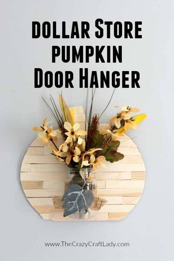 21 Best Fall Door Hangers 22 DIY Dollar Store Pumpkin Door Hanger