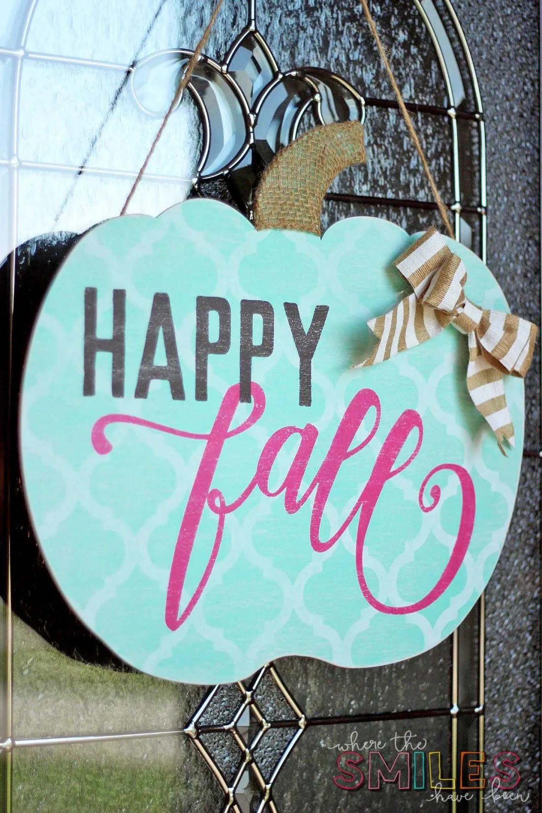 21 Best Fall Door Hangers 14 Happy Fall Pumpkin Door Hanger Left