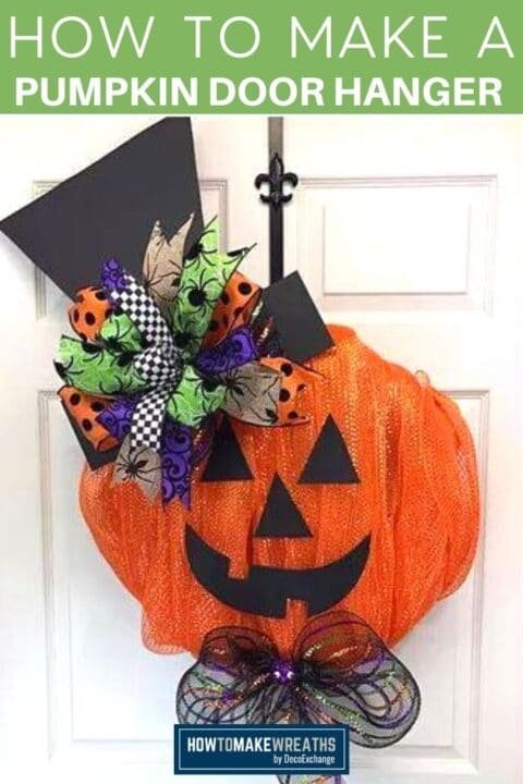 21 Best Fall Door Hangers 6 How to Make a Pumpkin Door Hanger
