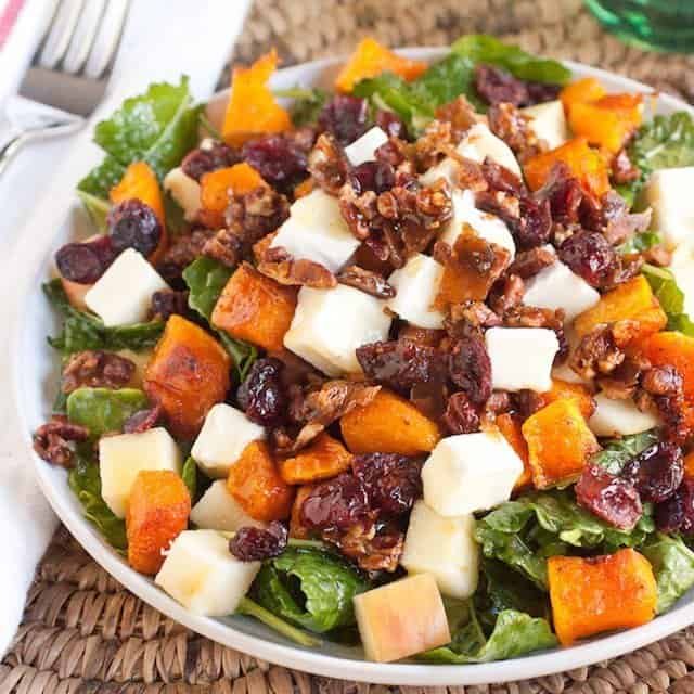 25 Best Fall Salads 31 Sweet and Salt Fall Harvest Salad square cropped