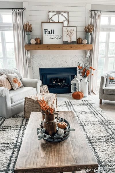 15 Best Fall Living Room Decor 13 Warm and cozy fall living room