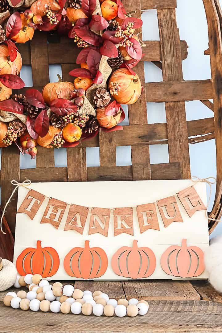 21 Best Fall Door Hangers 17 fall wooden sign 18 of 18