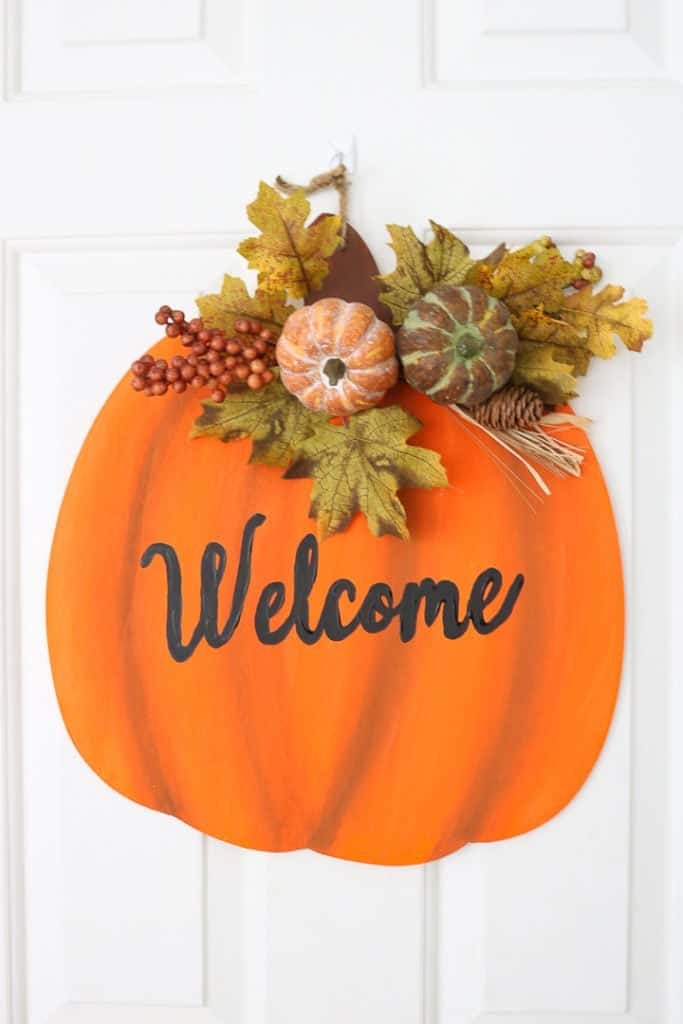 21 Best Fall Door Hangers 21 pumpkin door hanger 8 of 11