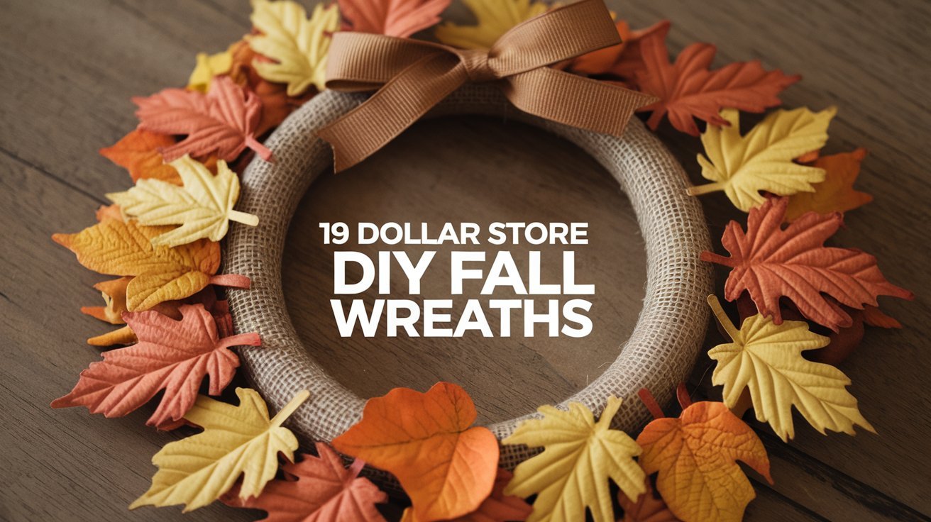 19 Dollar Store DIY Fall Wreaths 2