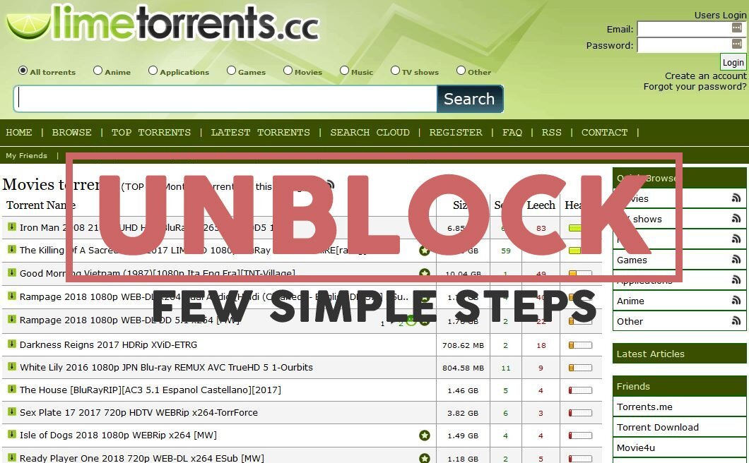 LimeTorrents Proxy List 14